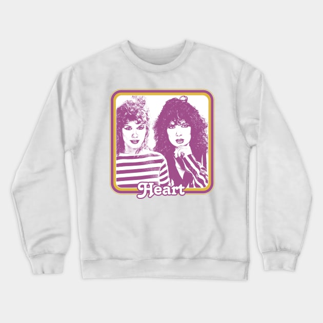 Heart / 80s Styled Original Fan Design Crewneck Sweatshirt by DankFutura
